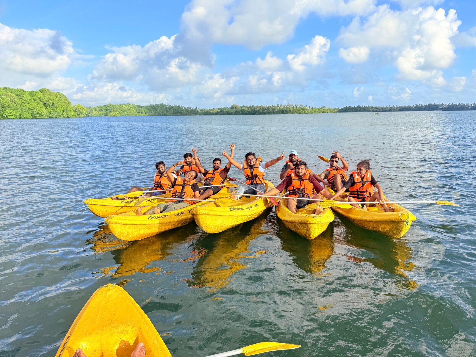 A moment from UNIC LKAY’s first team day out in Hikkaduwa
